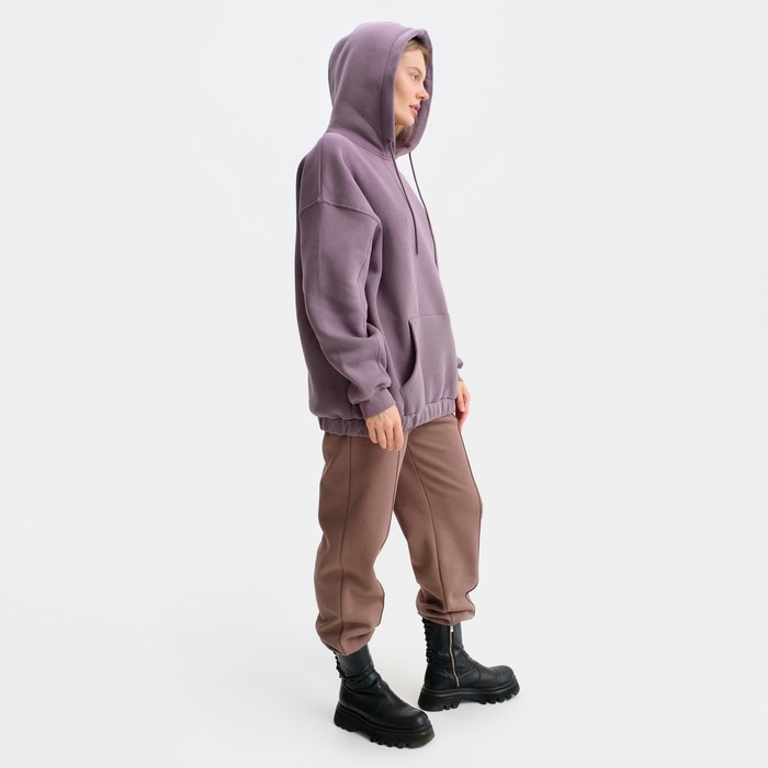 Худи женское НАЧЁС, цвет темно-бордовый, размер M (42-46) 56458