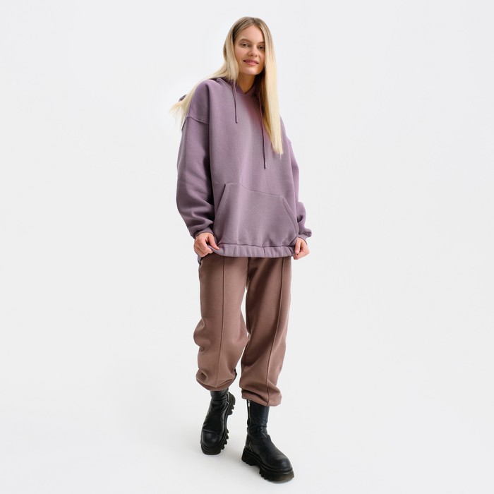 Худи женское НАЧЁС, цвет темно-бордовый, размер M (42-46) 56458