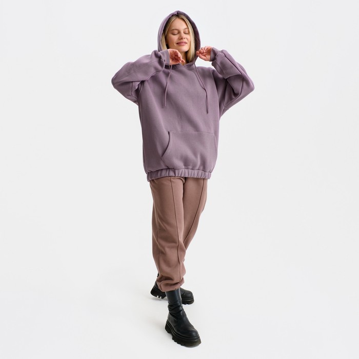 Худи женское НАЧЁС, цвет темно-бордовый, размер M (42-46) 56458