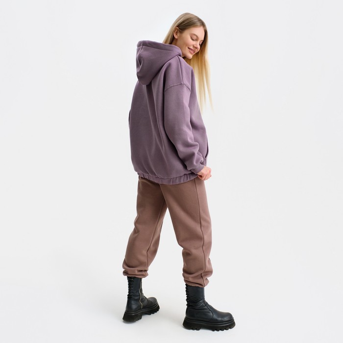 Худи женское НАЧЁС, цвет темно-бордовый, размер M (42-46) 56458