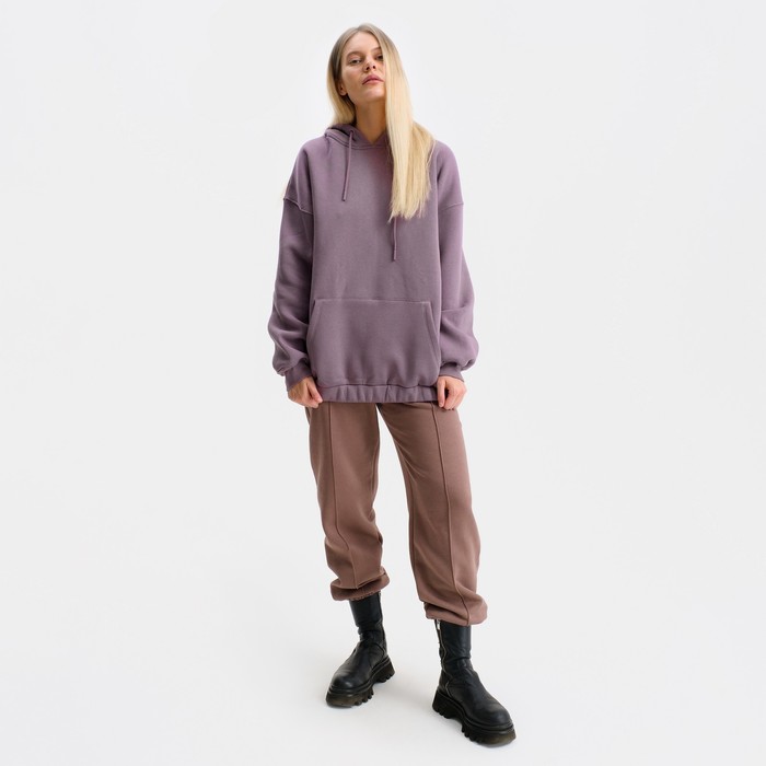 Худи женское НАЧЁС, цвет темно-бордовый, размер M (42-46) 56458