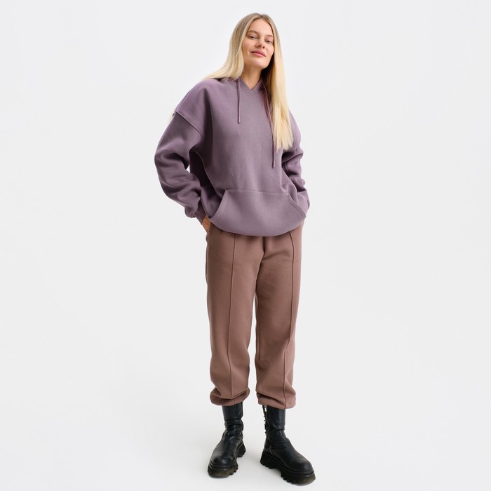 Худи женское НАЧЁС, цвет темно-бордовый, размер M (42-46) 56458