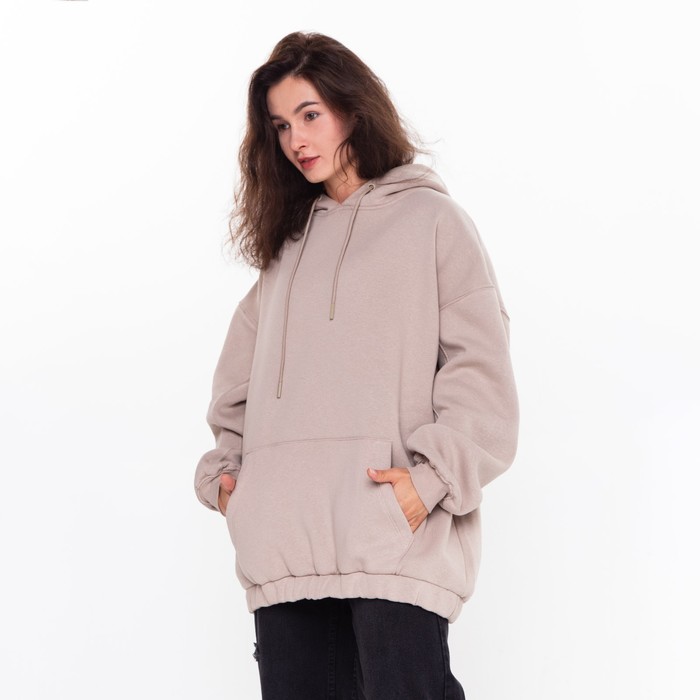 Худи женское НАЧЁС, цвет бежевый, размер M (42-46) 56459
