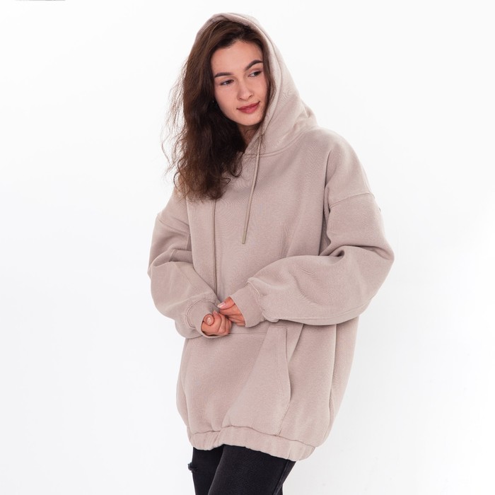 Худи женское НАЧЁС, цвет бежевый, размер M (42-46) 56459