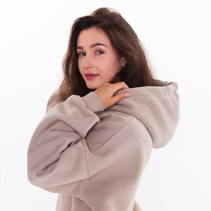 Худи женское НАЧЁС, цвет бежевый, размер M (42-46) 56459