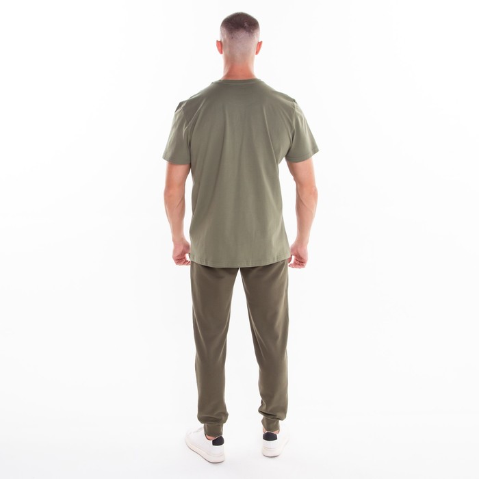 Брюки мужские, цвет тёмно-зелёный, размер L (48) 56472