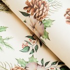 Бумага упаковочная крафт «Шишки», 1 лист, 70×100 см - Фото 4