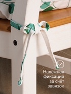 Подушка на стул «Доляна. Эвкалипт», 42×42 см, белая - Фото 2