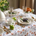 Скатерть Доляна Oleander 149×180 см, 100% хлопок, рогожка 164 г/м² - Фото 2