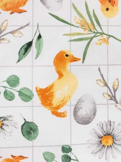 Скатерть Доляна Duckling, 149×250 см, 100% хлопок, рогожка 164 г/м²