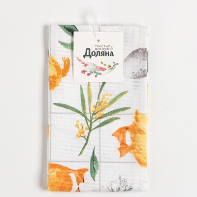 Полотенце «Доляна» Duckling, 35×60 см, 100% хлопок, рогожка 164 г/м²