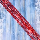 Новогодний " Дождик"  красный  75мм, 1,5 м - Фото 1