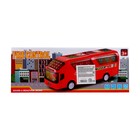 Автобус «Город», свет и звук, работает от батареек, цвет красный - фото 6691725