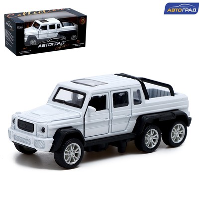 Машинка металлическая «Джип 6×6», 1:32, инерция, цвет белый