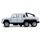 Машинка металлическая «Джип 6×6», 1:32, инерция, цвет белый - Фото 2