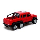 Машинка металлическая «Джип 6X6», 1:32, инерция, цвет красный - Фото 4