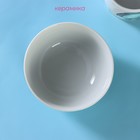 Набор детской посуды из керамики Доляна «Совенок», 2 предмета: кружка 230 мл, миска 400 мл, цвет белый - фото 4361162