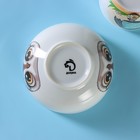Набор детской посуды из керамики Доляна «Совенок», 2 предмета: кружка 230 мл, миска 400 мл, цвет белый - Фото 5
