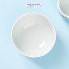 Набор детской посуды из керамики Доляна «Панда», 2 предмета: кружка 230 мл, миска 400 мл, цвет белый - Фото 3