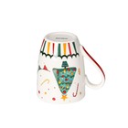 Кружка фарфоровая в подарочной упаковке Доляна «Новый год. Ёлочка», 350 мл, цвет белый - Фото 3