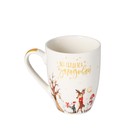 Кружка фарфоровая Доляна «Новогоднее настроение. Всё сбудется», 350 мл, цвет белый - Фото 2