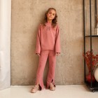 Костюм детский (свитшот, брюки) MINAKU цвет терракот, рост 128 9036119 - фото 14080393