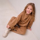 Костюм детский (свитшот, брюки) MINAKU цвет коричневый, рост 128 9036133 - фото 14080568