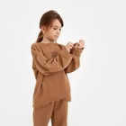 Костюм детский (свитшот, брюки) MINAKU цвет коричневый, рост 134 9036134 - фото 14080573