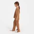 Костюм детский (свитшот, брюки) MINAKU, коричневый, рост 158 см - Фото 2