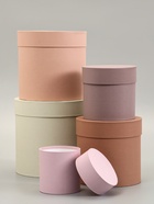 Набор круглых коробок 5 в 1 «Нюд», 20×20×20 - 11×11×11 см 9212692