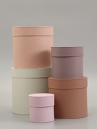 Набор круглых коробок 5 в 1 «Нюд», 20×20×20 - 11×11×11 см  (артикул 9212692)  большой выбор товаров оптом и в розницу по низким ценам с доставкой