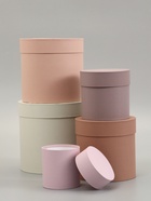 Набор круглых коробок 5 в 1 «Нюд», 20×20×20 - 11×11×11 см  (артикул 9212692)  большой выбор товаров оптом и в розницу по низким ценам с доставкой