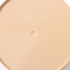 Горшок для цветов с поддоном Доляна «Каракум. Венценосный журавль», 1.6 л, d=14 см, h=15.5 см, пластиковый, белый/бежевый - Фото 5