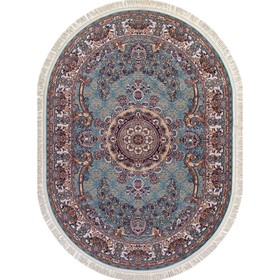 Ковёр овальный Merinos Shahreza, размер 200x285 см, цвет blue