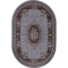 

Ковёр овальный Sierra 5444, размер 300x400 см, цвет blue-brown 2