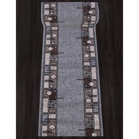 Ковровая дорожка Merinos Sierra Albina, размер 70x3000 см, цвет blue-brown 2 9265534