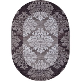 Ковёр овальный Merinos Silver, размер 150x300 см, цвет gray-purple