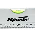 Уровень алюминиевый 400 мм SPARTA, 3 глазка, линейка - Фото 3