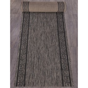 

Ковёр дорожка Vegas S002, размер 80x3000 см, цвет d.gray-black