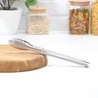 Щипцы кухонные Доляна «Лист», h=28.5 см, серебристые - Фото 2