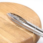 Щипцы кухонные Доляна «Лист», h=28.5 см, серебристые - Фото 3