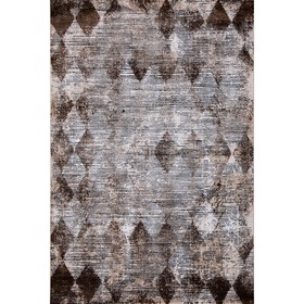 Ковёр прямоугольный Karmen Hali Panama, размер 78x150 см, цвет grey/brown