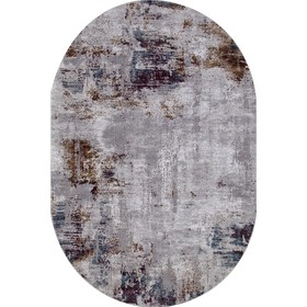Ковёр овальный Karmen Hali Quantum, размер 78x150 см, цвет grey/grey