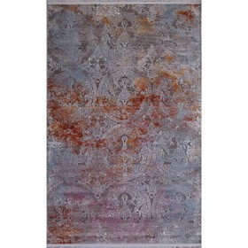 Ковёр прямоугольный Karmen Hali Rim, размер 76x150 см, цвет grey/grey