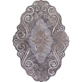 Ковёр прямоугольный Karmen Hali Safir, размер 78x150 см, цвет grey/brown