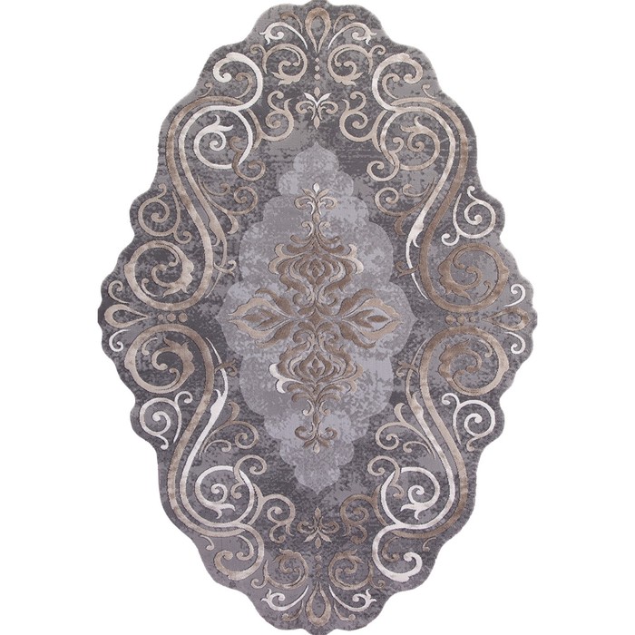 Ковёр прямоугольный Karmen Hali Safir, размер 78x150 см, цвет grey/brown - Фото 1