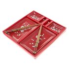 Набор для суши "Сакура на красном", 10 предметов - Фото 2