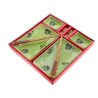 Набор для суши "Иероглифы на зеленом", 10 предметов - Фото 4