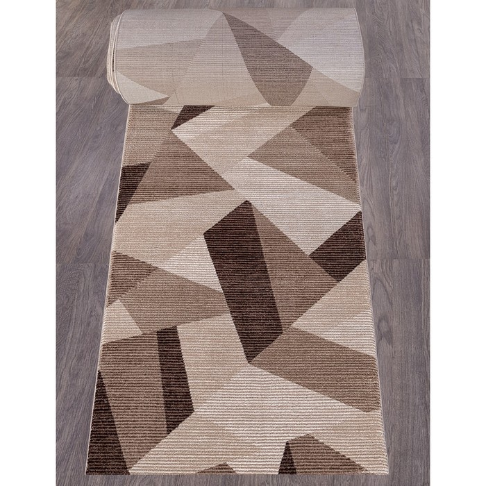 Ковровая дорожка Karmen Hali Armina, размер 100x2500 см, цвет dark brown