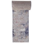Ковровая дорожка Arda Mardan, размер 80x2500 см, цвет coken d.grey/blue - фото 291936287